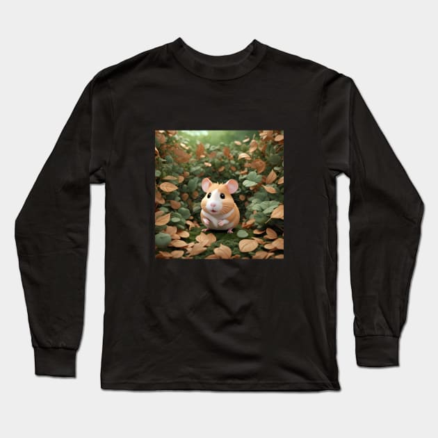 Hamster in Nature Long Sleeve T-Shirt by I-LAYDA